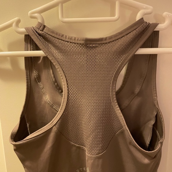 Adidas by Stella McCartney Performance Essentials Tank Top taupe beige XS - Picture 11 of 16